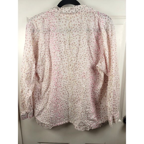 Victorias Secret Women's Button-Up Leopard Print Pajama Top Size S/P - Picture 3 of 12